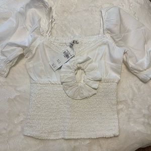 Abercrombie and Fitch white top